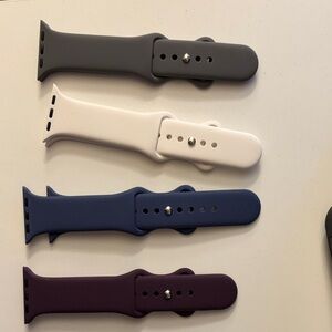 Set of Four Silicone Watch Bands
